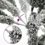 Albero Natale Artificiale Incernierato con Neve Fioccata 120 cm