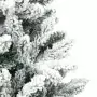 Albero Natale Artificiale Incernierato con Neve Fioccata 120 cm