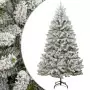 Albero Natale Artificiale Incernierato con Neve Fioccata 240 cm