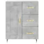 Credenza Grigio Cemento 69,5x34x180 cm in Legno Multistrato