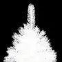 Set Albero Natale Artificiale con LED e Palline Bianco 210 cm