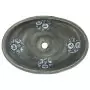 Lavabo da Appoggio Grigio Ovale 59x40x15 cm Ceramica