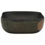 Lavabo da Appoggio Nero Rettangolare 48x37,5x13,5 cm Ceramica