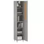 Credenza Grigio Sonoma 34,5x34x180 cm in Legno Multistrato