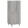 Credenza Grigio Sonoma 34,5x34x180 cm in Legno Multistrato