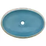 Lavabo da Appoggio Multicolore Ovale 59x40x15 cm Ceramica