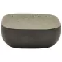 Lavabo Appoggio Grigio Nero Rettangolare 48x37,5x13,5 Ceramica