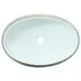 Lavabo da Appoggio Grigio e Blu Ovale 59x40x15 cm Ceramica