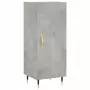 Credenza Grigio Cemento 34,5x34x180 cm in Legno Multistrato