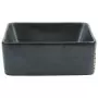 Lavabo da Appoggio Nero Rettangolare 46x35,5x13 cm Ceramica