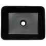 Lavabo da Appoggio Nero Rettangolare 46x35,5x13 cm Ceramica