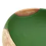 Lavabo da Appoggio Verde e Marrone Ovale 59x40x15 cm Ceramica