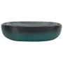 Lavabo da Appoggio Turchese Ovale 59x40x14 cm Ceramica