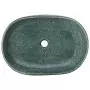 Lavabo da Appoggio Turchese Ovale 59x40x14 cm Ceramica