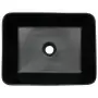 Lavabo Appoggio Nero Marrone Rettangolare 46x35,5x13cm Ceramica