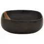 Lavabo da Appoggio Nero Ovale 59x40x14 cm Ceramica