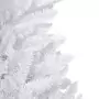 Albero di Natale Artificiale Incernierato con Base Bianco 180cm