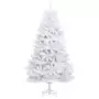 Albero di Natale Artificiale Incernierato con Base Bianco 210cm