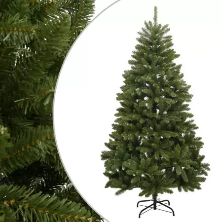 Albero di Natale Artificiale Incernierato con Base Verde 240 cm