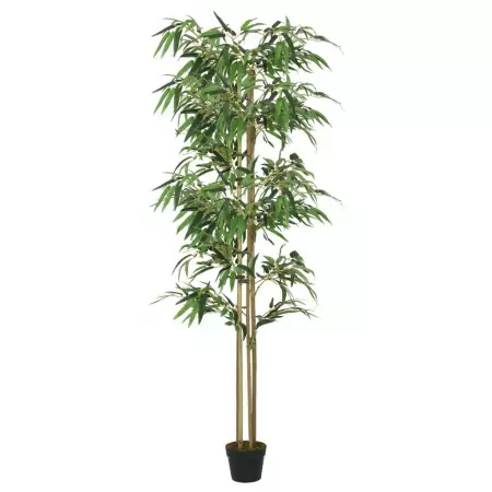 Albero Bambù Artificiale 988 Foglie 150 cm Verde