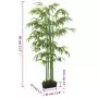 Albero Bambù Artificiale 240 Foglie 80 cm Verde