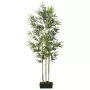 Albero Bambù Artificiale 552 Foglie 120 cm Verde