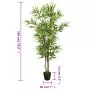 Albero Bambù Artificiale 1288 Foglie 180 cm Verde