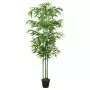 Albero Bambù Artificiale 384 Foglie 120 cm Verde