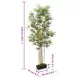 Albero Bambù Artificiale 828 Foglie 150 cm Verde