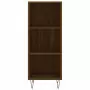 Credenza Rovere Marrone 34,5x34x180 cm in Legno Multistrato