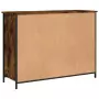 Credenza Rovere Fumo 100x35x75 cm in Legno Multistrato