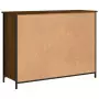 Credenza Rovere Marrone 100x35x75 cm in Legno Multistrato