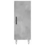 Credenza Grigio Cemento 34,5x34x180 cm in Legno Multistrato