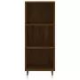 Credenza Rovere Marrone 34,5x34x180 cm in Legno Multistrato