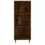 Credenza Rovere Fumo 34,5x34x180 cm in Legno Multistrato