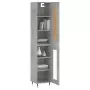 Credenza Grigio Cemento 34,5x34x180 cm in Legno Multistrato