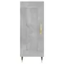 Credenza Grigio Cemento 34,5x34x180 cm in Legno Multistrato