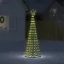 Illuminazione Albero di Natale a Cono 275LED Bianco Caldo 180cm
