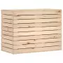 Cesto per Bucato 88,5x44x66 cm Legno Massello Pino