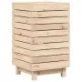 Cesto per Bucato 44x44x76 cm Legno Massello Pino