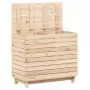 Cesto per Bucato 88,5x44x76 cm Legno Massello Pino