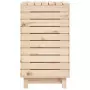 Cesto per Bucato 88,5x44x76 cm Legno Massello Pino