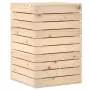 Cesto per Bucato 44x44x66 cm Legno Massello Pino