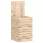 Cesto per Bucato 44x44x66 cm Legno Massello Pino