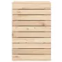 Cesto per Bucato 44x44x66 cm Legno Massello Pino