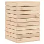 Cesto per Bucato 44x44x66 cm Legno Massello Pino