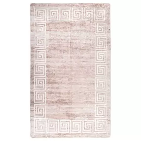 Tappeto Lavabile Beige 150x230 cm Antiscivolo