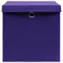 Contenitori con Coperchi 4 pz 28x28x28 cm Viola