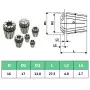 Pinze per Colletti ER16 Set Utensili per Tornitura 10 pz