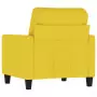 Poltrona Giallo Chiaro 60 cm in Tessuto